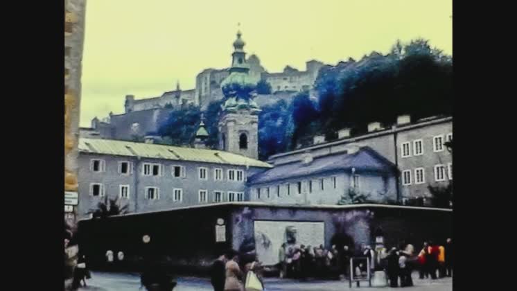 Video: Austria 1975, Salzburg street view 17 SALZBURG, AUSTRIA MAY 1975 ...